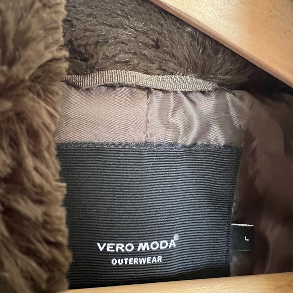 Vero Moda Teddy Jacket - Dark Brown - Picture 4 of 5
